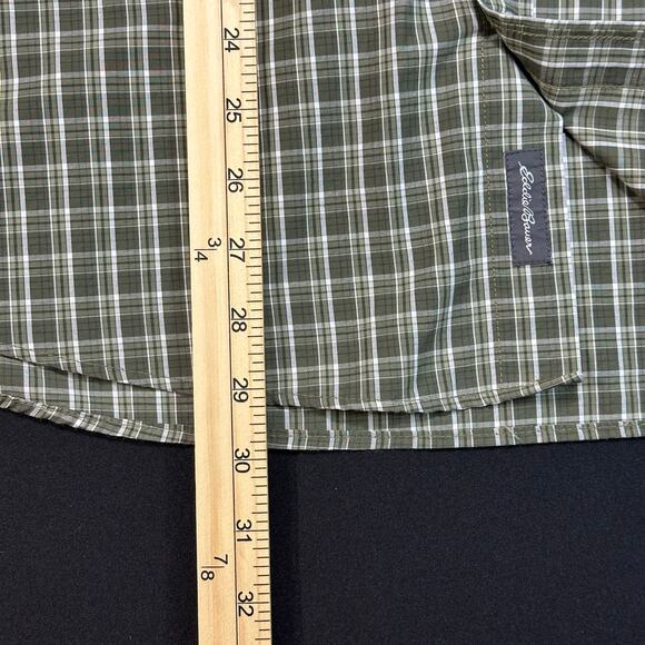 Eddie Bauer Mens Wrinkle Free Relaxed Fit Buton Up Long Sleeve Shirt Size Large - Picture 5 of 6